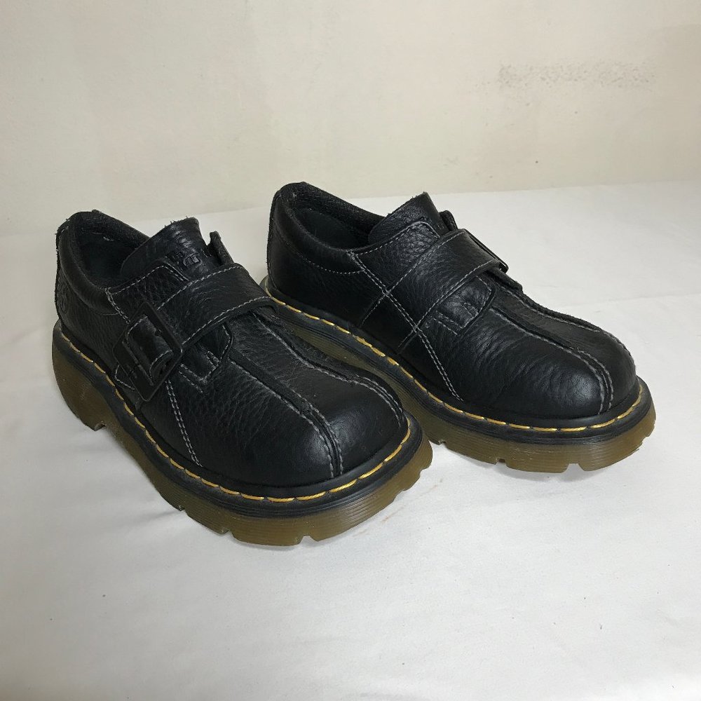 Dr. Martens Buckle & Strap Loafer Gum Chunky Platform Shoe Size 6